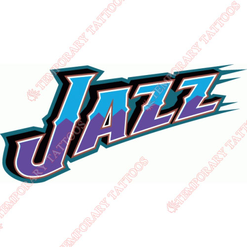 Utah Jazz Customize Temporary Tattoos Stickers NO.1216